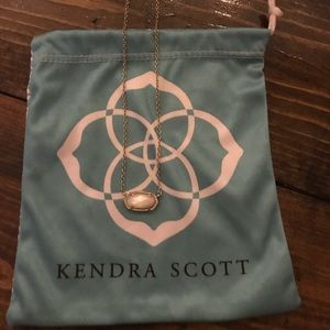 Kendra Scott White/Gold Pendant Necklace